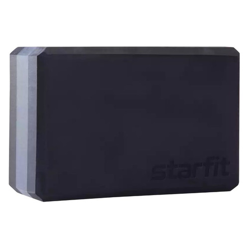 Блок для йоги Starfit YB-201 ш.:228мм в.:150мм т.:100мм серый/черный (УТ-00016643)