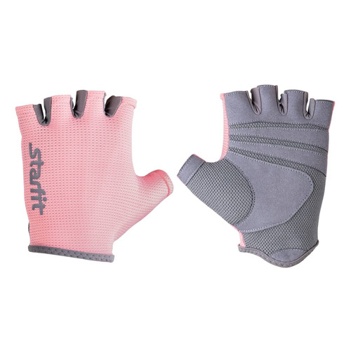 Перчатки Starfit SU-127 для фитнеса жен. XS розовый/серый (УТ-00015824)