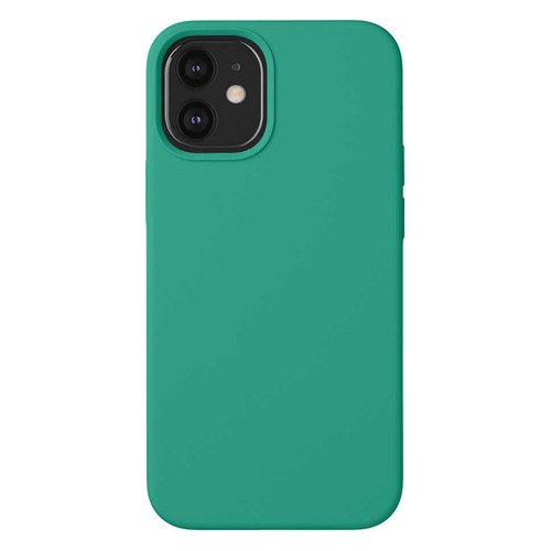 Чехол (клип-кейс) Deppa Liquid Silicone, для Apple iPhone 12 mini, зеленый [87718]