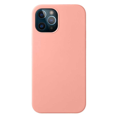 Чехол (клип-кейс) Deppa Liquid Silicone, для Apple iPhone 12/12 Pro, розовый [87712]