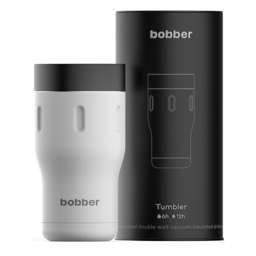 Термокружка BOBBER Tumbler-350, 0.35л, белый/ черный [tumbler-350/whi]