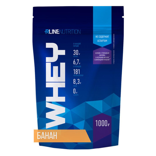 Протеин RLINE WHEY, порошок, 1кг, банан