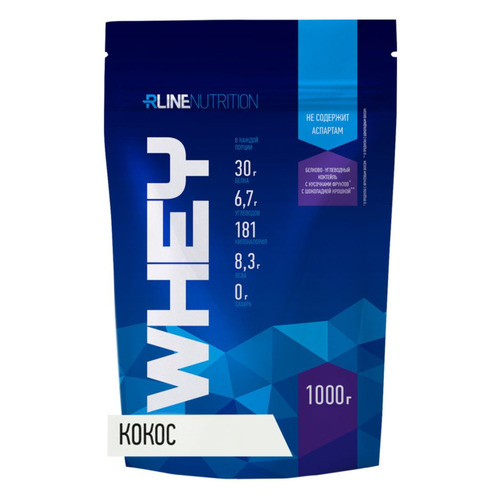 Протеин RLINE WHEY, порошок, 1кг, кокос