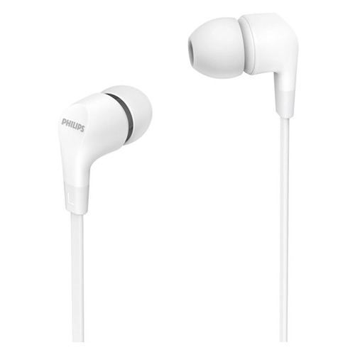 Гарнитура Philips TAE1105WT/00, 3.5 мм, вкладыши, белый