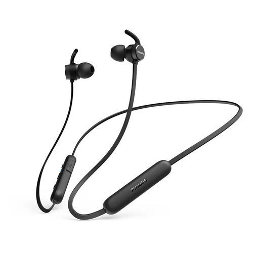 Гарнитура Philips TAE1205BK/00, Bluetooth, вкладыши, черный