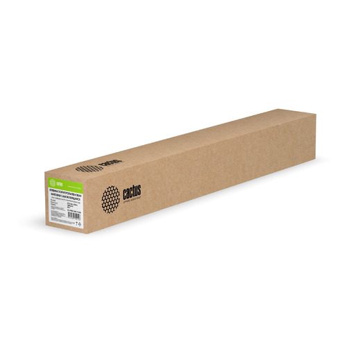 Пленка Cactus CS-PPMS180-91450, 914мм х 50м, втулка 50.8мм (2"), 180г/м2, для струйной печати, белый, самоклеящаяся, покрытие матовое