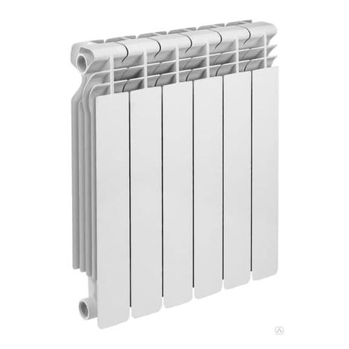 Радиатор биметаллический OASIS 500мм х 6 секций, боковое [500/100/6]