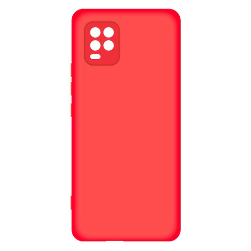 Чехол (клип-кейс) BORASCO Microfiber Case, для Xiaomi Mi 10 Lite, красный [39358]