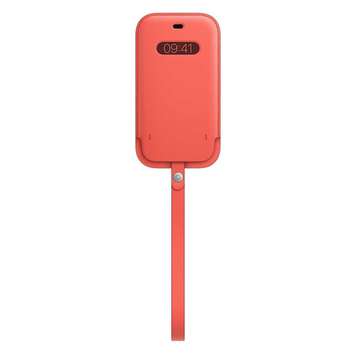 Чехол (футляр) Apple Leather Sleeve with MagSafe, для Apple iPhone 12/12 Pro, розовый цитрус [mhya3ze/a]