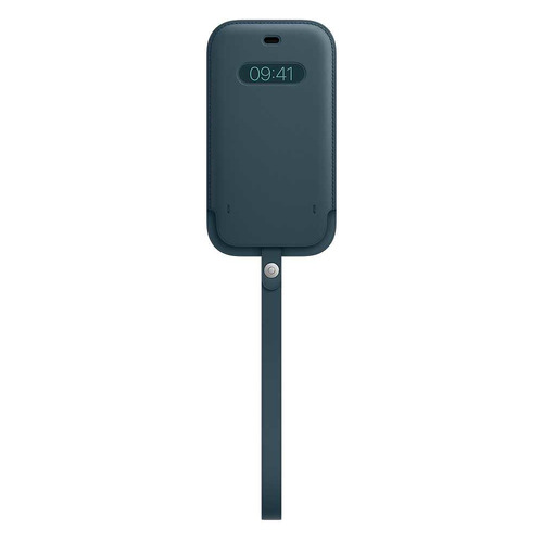 Чехол (футляр) Apple Leather Sleeve with MagSafe, для Apple iPhone 12/12 Pro, синий балтийский [mhyd3ze/a]