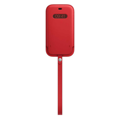 Чехол (футляр) Apple Leather Sleeve with MagSafe, для Apple iPhone 12/12 Pro, красный [mhye3ze/a]