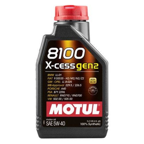 Моторное масло MOTUL 8100 X-cess GEN2 5W-40 1л. синтетическое [109774]