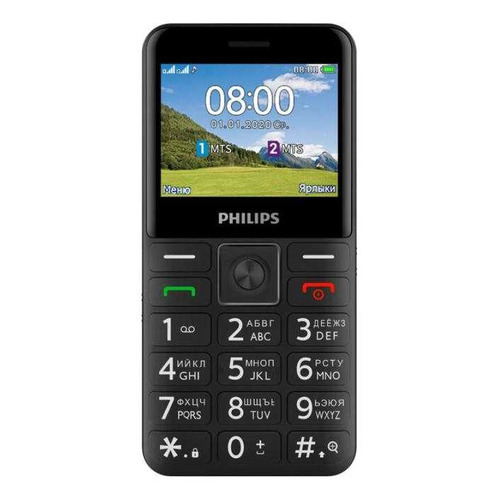 Сотовый телефон Philips Xenium E207, черный