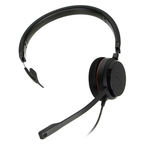 Гарнитура Jabra Evolve 20 UC Mono, для контактных центров, накладные, черный [4993-829-209]