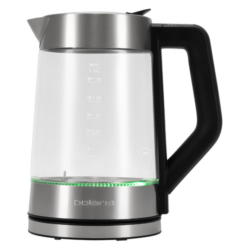 Чайник электрический Polaris PWK 1725CGLD, 2200Вт, серебристый матовый