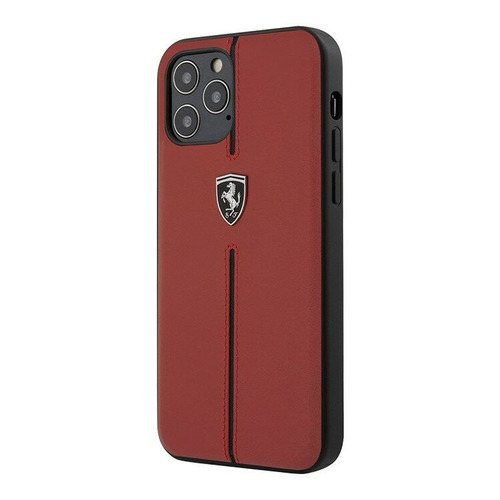 Чехол (клип-кейс) Ferrari, для Apple iPhone 12 Pro Max, красный [feomshcp12lre]