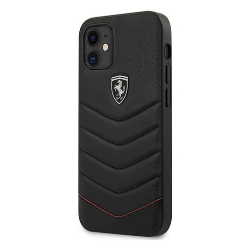 Чехол (клип-кейс) Ferrari, для Apple iPhone 12 Pro Max, черный [fehquhcp12lbk]