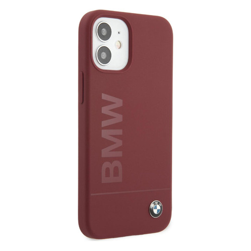 Чехол (клип-кейс) BMW liquid silicone, для Apple iPhone 12 Pro Max, красный [bmhcp12lslblre]