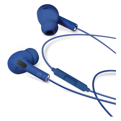 Гарнитура GAL HM-095BL, 3.5 мм, вкладыши, синий