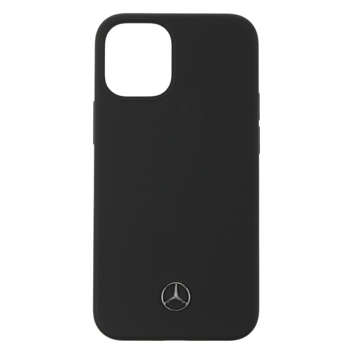 Чехол (клип-кейс) Mercedes liquid silicone, для Apple iPhone 12 mini, серый [mehcp12ssilsg]