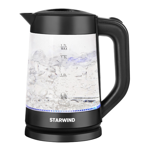 Чайник электрический StarWind SKG2080, 1700Вт, черный