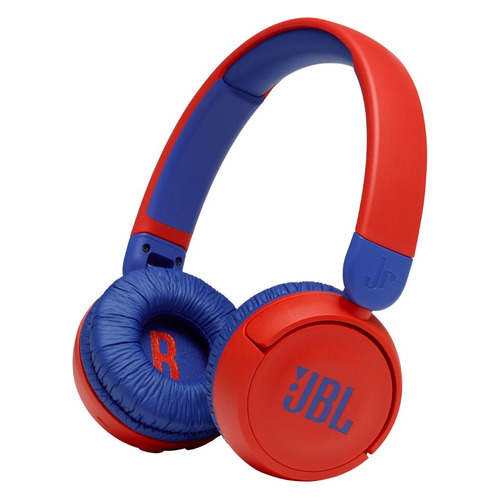 Гарнитура JBL JR310BT, Bluetooth, накладные, красный/синий [jbljr310btred]