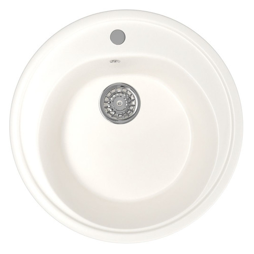 Кухонная мойка MIXLINE ML-GM11, искусственный камень, 50.5см х 50.5см, молоко [532392]