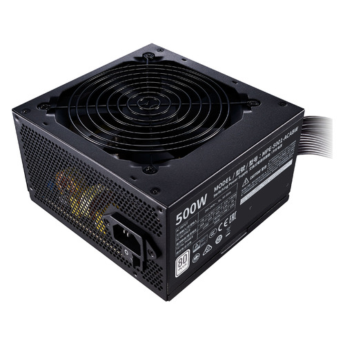 Блок питания Cooler Master MWE White V2, 500Вт, 120мм, черный, retail [mpe-5001-acabw]