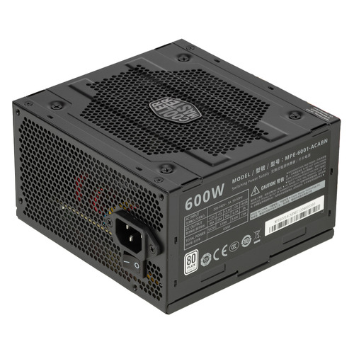Блок питания Cooler Master Elite V4, 600Вт, 120мм, черный, retail [mpe-6001-acabn-eu]