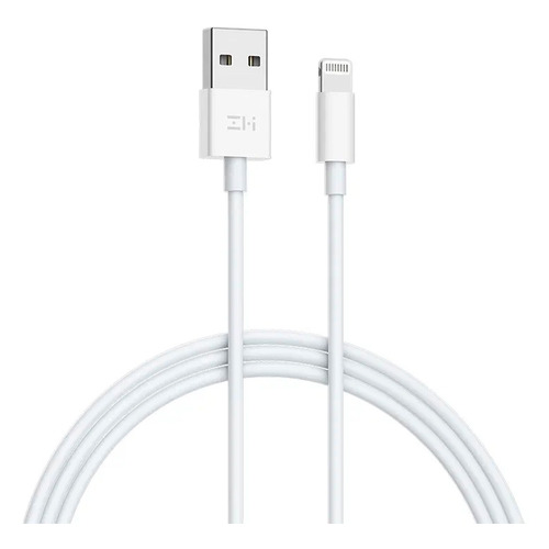 Кабель Xiaomi ZMI AL813C, Lightning (m) - USB (m), 1м, MFI, в оплетке, белый