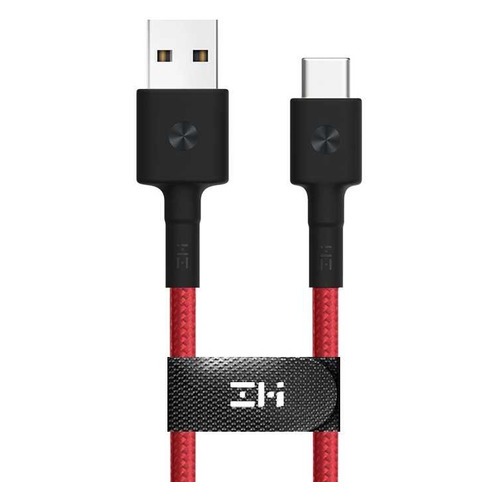 Кабель Xiaomi ZMI AL401, USB Type-C (m) - USB (m), 1м, в оплетке, красный