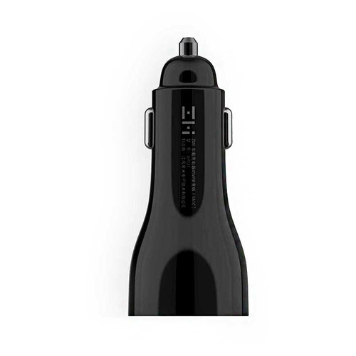 Автомобильное зарядное устройство Xiaomi ZMI Metal Car Charger, USB + USB type-C, 5A, черный [ap721 black]