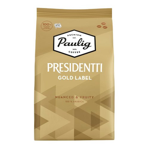 Кофе зерновой PAULIG Presidentti Gold Label, легкая обжарка, 1000 гр [17624]