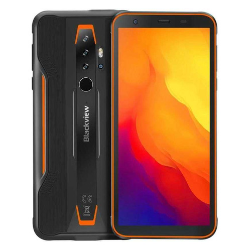 Смартфон BLACKVIEW BV6300 32Gb, черный/оранжевый