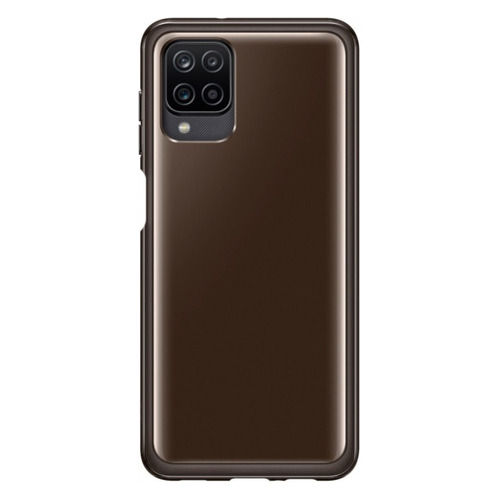 Чехол (клип-кейс) Samsung Soft Clear Cover, для Samsung Galaxy A12, черный [ef-qa125tbegru]
