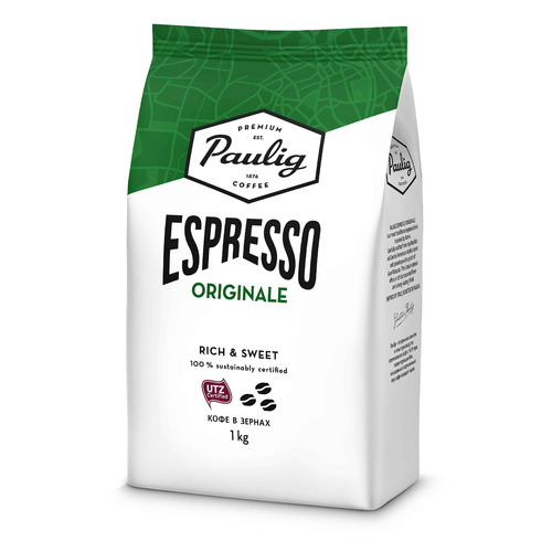 Кофе зерновой PAULIG Espresso Originale, темная обжарка, 1000 гр [16727]