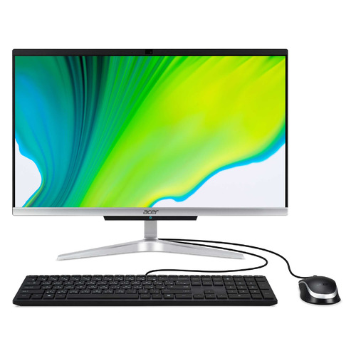 Моноблок Acer Aspire C22-420, 21.5", AMD Ryzen 3 3250U, 4ГБ, 256ГБ SSD, AMD Radeon Graphics, Endless, серебристый [dq.bfrer.003]