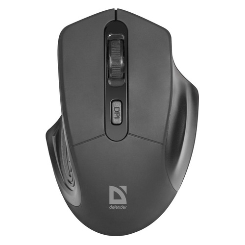 Мышь Defender Datum MB-345, оптическая, беспроводная, USB, черный [52345]