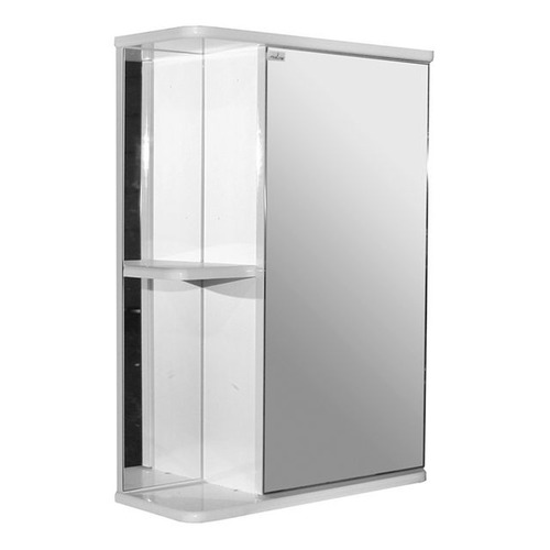 Шкаф MIXLINE Стандарт 50 правый, с зеркалом, подвесной, 500х700х190 мм, белый [525514]