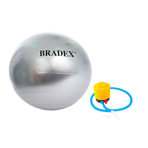 Фитбол Bradex Антивзрыв ф.:круглый d=65см серый (SF 0379)