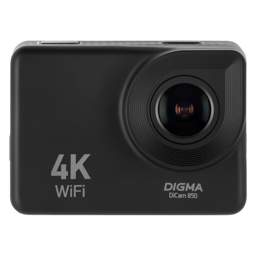 Экшн-камера Digma DiCam 850 4K, WiFi, черный [dc850]