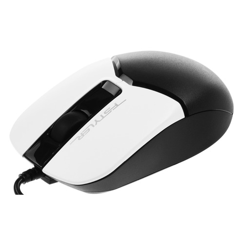 Мышь A4TECH Fstyler FM12S Panda, оптическая, проводная, USB, белый и черный