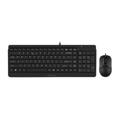 Комплект (клавиатура+мышь) A4TECH Fstyler F1512, USB, проводной, черный