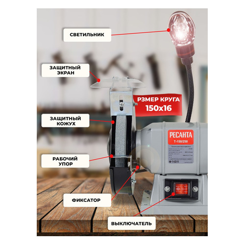 Точило Ресанта Т-150/250 [75/7/2]