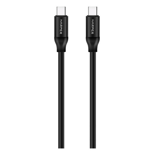 Кабель Harper SCH-770, USB Type-C (m) - USB Type-C (m), 1м, 3A, черный