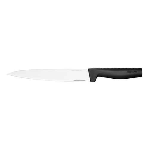 Нож кухонный Fiskars Hard Edge, разделочный, 216мм, заточка прямая, стальной, черный [1051760]