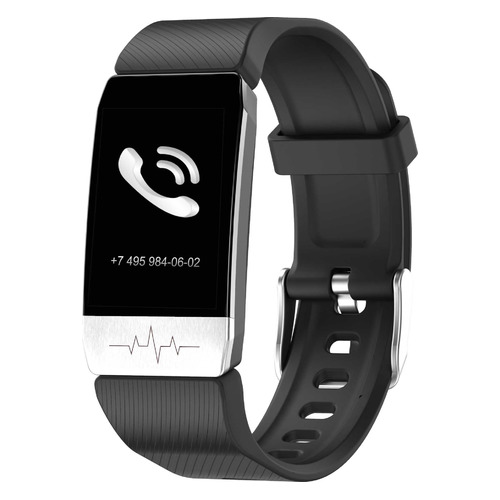Смарт-браслет IRBIS Feel, 1.14", черный / черный