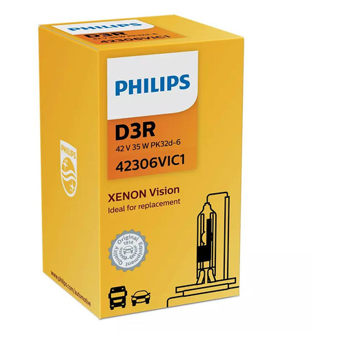 Лампа автомобильная ксеноновая Philips 42306VIC1, D3R, 42В, 35Вт, 4400К, 1шт