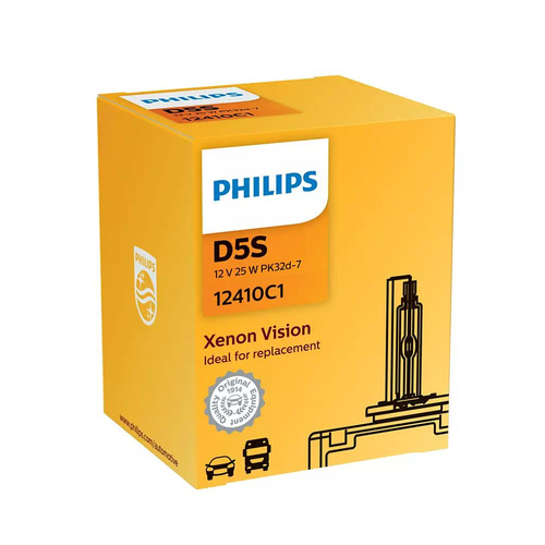 Лампа автомобильная ксеноновая Philips 12410C1, D5S, 12В, 25Вт, 4400К, 1шт