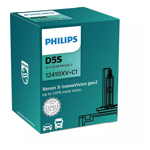 Лампа автомобильная ксеноновая Philips 12410XV+C1, D5S, 12В, 25Вт, 4800К, 1шт